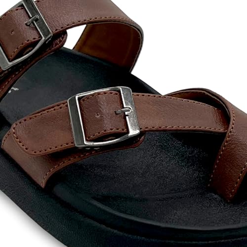 Image of KazarMax Premium ContourX Men's | Anatomical Comfort Sandals | Cushioned Footbed Sandal