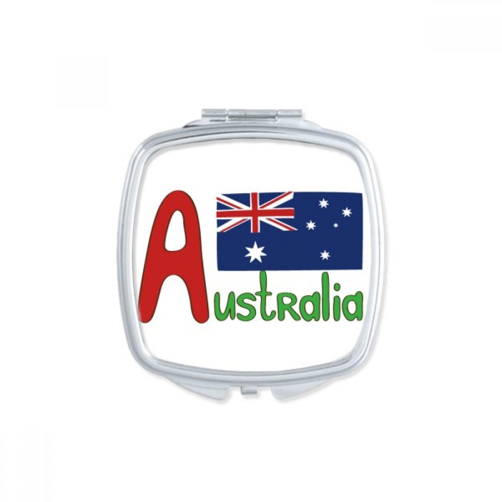 Miroir carré maquillage compact d'Australie pour sac à main