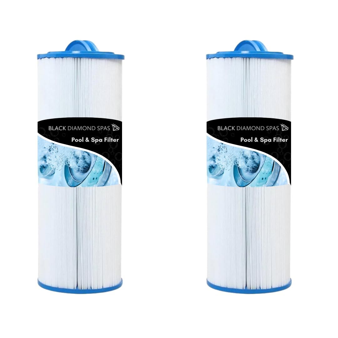 Black Diamond Spas 4CH-949 Spa Filter Replacement for Pleatco PWW50L, SSW50L, Filbur FC-0172, SD-01143, 817-4050, Rising Dragon 50, Waterway Teleweir 50 sqft Filter Cartridge 2 Pack