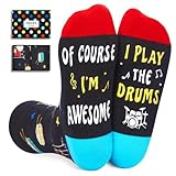 Zmart Drumming Gifts for Drummer - Drumline Percussion Socks for Music Lovers Men Teens