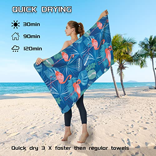 XXL Strandtuch Microfaser 100x180cm | Ultraleicht & Schnelltrocknend | Für Reisen & Sport