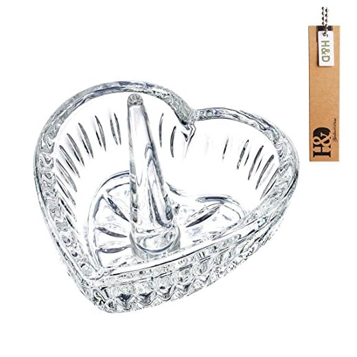 H&D Crystal Ring Holder Dish