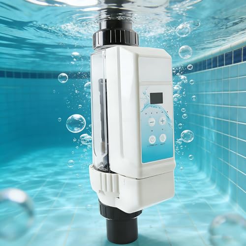 GESAIDES Generador de Clorador de Sal Sistemas Generador de Cloro para Piscinas de Agua Salada Sistemas Generadores de Cloro Salino para Agua Salada Piscinas 60m³Pool