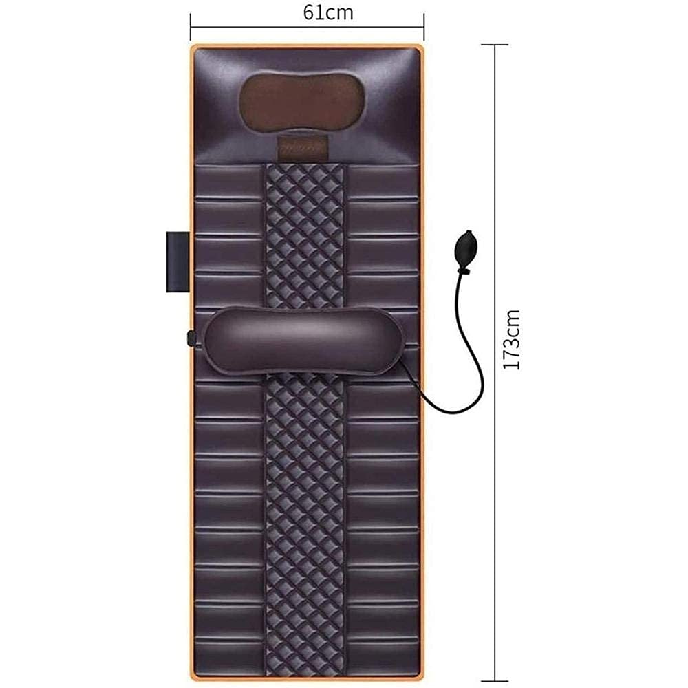 Colchoneta de Masaje con Calefacción con 20 Cabezales de Masaje Shiatsu para El Cuello, Almohadilla Térmica Colchón de Masaje de Cuerpo Completo Cojín de Masajeador
