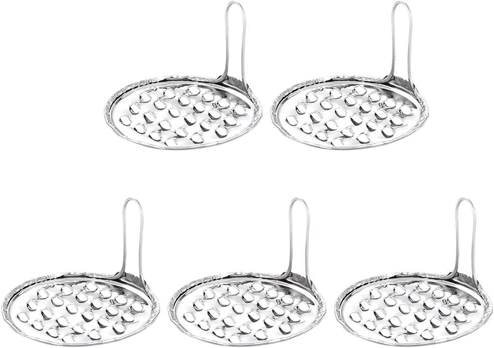 Stainless Steel Jelly Scraper 5-Piece Set Multipurpose Kitchen Tool for Cold Noodles Fruit Cheese and .14X3.14X1.77In