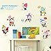 Wallpark Lindo Feliz Pingüinos Desmontable Pegatinas de Pared Etiqueta de la Pared, Bebé Niños Hogar Infantiles Dormitorio Vivero DIY Decorativas Adhesivo Arte Murales