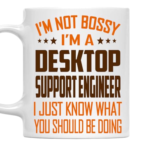 MONIZILUCKY I'm Not Bossy, I'm a Desktop Support Engineer Mug 11Oz