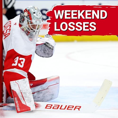 Page de couverture de John Gibson looked solid, Sebastian Cossa struggles as Detroit drops two weekend preseason games