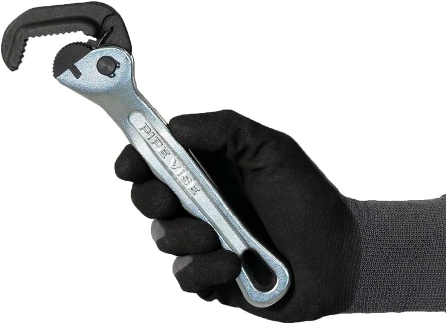 The Amigo Steel (SW7-1) | 9" Compact Pipe Wrench | 1/2"–1" Pipe Capacity | Precision Machined Jaws | Chrome Finish | Tight-Space Plumbing & HVAC Tool
