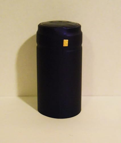 Miniatura 3 de Tapas retráctiles grandes, 25 cápsulas termorretráctiles de PVC azul cobalto para botellas de aceite de vinagre y vino de boca más grande