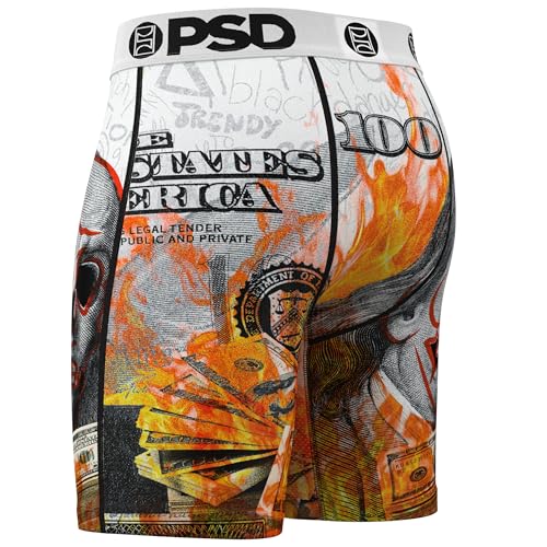 PSD Men's Boxer Briefs - Dead Broke, 7 Inch Inseam, Moisture-Wicking, 4-Way Stretch, Boxer Briefs for Men, Small3