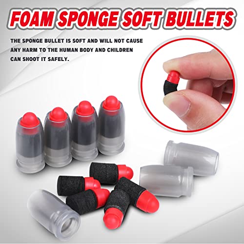 Soft Bullet Toy Gun Bullets,Soft Bullets With Shells,Safely Eva Sponge Foam General Bullets,Combination Of 80 Cartridge Case 80 Soft Bullet Refill Ammo For Toy Gun Pistol #TOP2