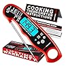 Alpha Grillers Meat Thermometer Digital – Instant Read Food Thermometer for Cooking Grilling Air Fryer Griddle Probe Kitchen Gadgets Essentials BBQ Accessories Grill Gifts for Men Him Dad Birthday