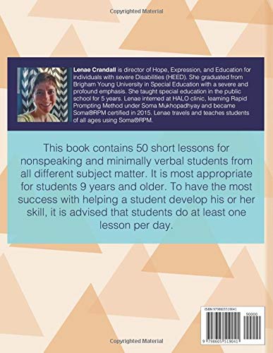 50 Lessons for Nonspeaking and Minimally Verbal Students: Lessons for Soma®RPM and Other Choice Based Systems