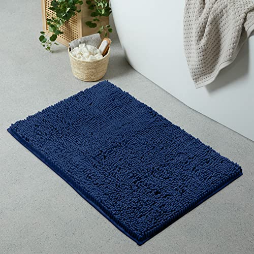 LuxUrux Ultra-Soft Chenille Bath Mat - Plush Microfiber...