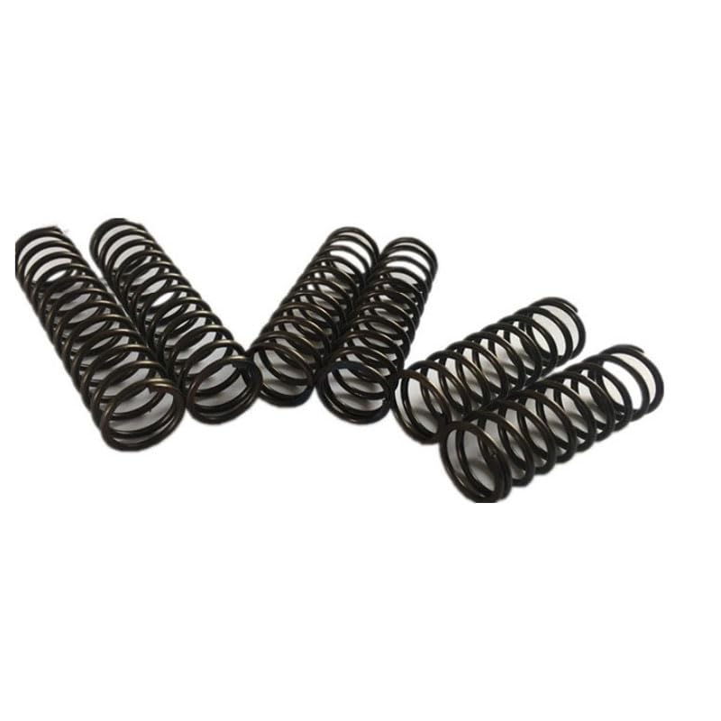 Produktbild von 5x Druckfedern Aus Manganstahl – 2,5mm Draht, 12-29mm Außen-Ø, 20-35mm Länge, Geschwärzt, Für Verschiedene Anwendungen