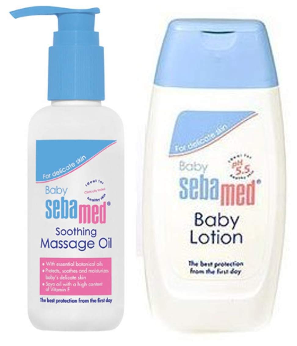 Buy Sebamed Baby Massage Oil, 150ml & Baby Lotion, 100ml Combo Online