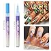 12 Colors Nail Art Pens Set, Fine Tip & Liner Brush Nail Polish Pens Quick Dry, 3D Acrylic Graffiti Dotting Pen for DIY Nail Art Design, Professional Manicure Beauty Tools (1 Set)