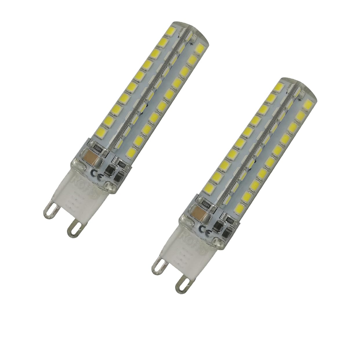 Aoxdi G9 LED Light Bulbs 7W, Cool White, 80 SMD 2835 LED Spotlight Crystal Lamp, AC220-240V, 2-Pack