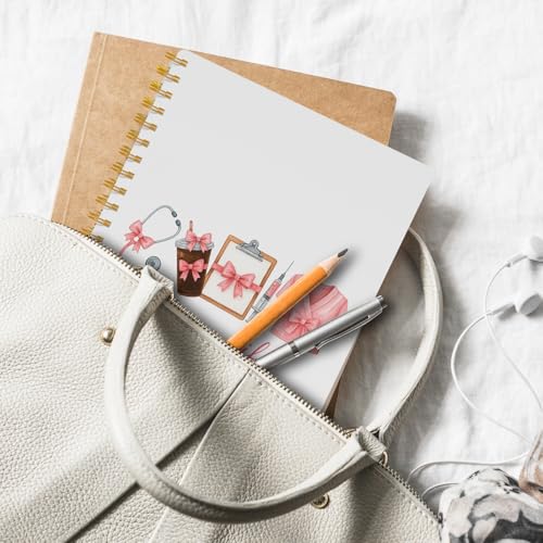 Carnet d'infirmière à spirale avec reliure plate pour notes de garde - 5