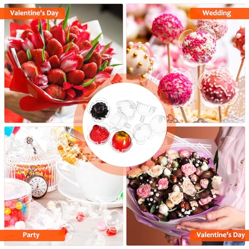 Support de chocolat pour bouquet transparent x100 pour décoration de table de fête chic - 6