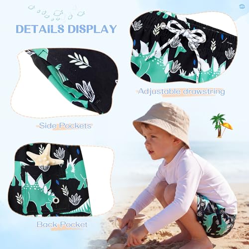 Image of American Trends Boys Swim Trunks Toddler Swim Shorts Bathing Suit Kids Swimsuit Youth Swimwear