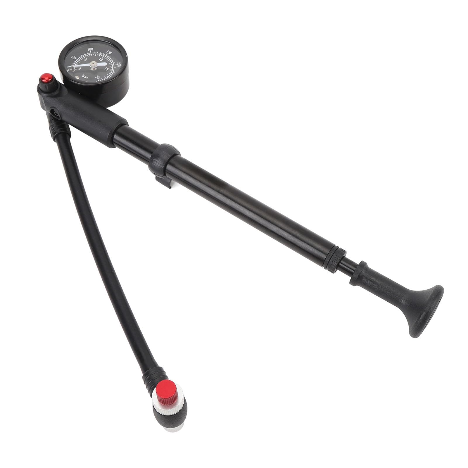 RiToEasysports Pompa per Ammortizzatori per Bici, Pompa per Ammortizzatori Ad Alta Pressione da 300 PSI Pompa per Ammortizzatori per Forcella Anteriore Ad Alta Pressione per Sospensione Adatta
