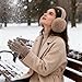 DUOJINSANXI Ear Muffs for Winter Women Men, Faux Fur Earmuffs, Fluffy Ear Warmers, Foldable Ear Warmer Earmuffs