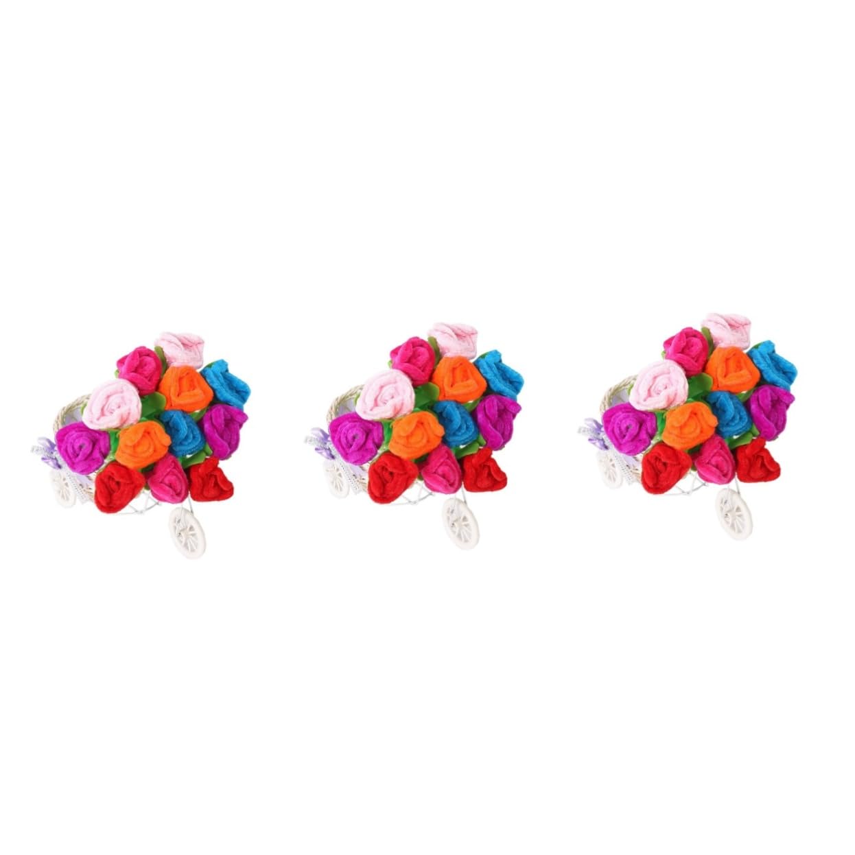 Operitacx 36stücke Kugelschreiber Mit Rosendesign Blaue Tinte Bunte Filzblumen Dekorative Stifte Für Büro Und Zuhause Geschenkidee Für Blumenliebhaber Ca Lang