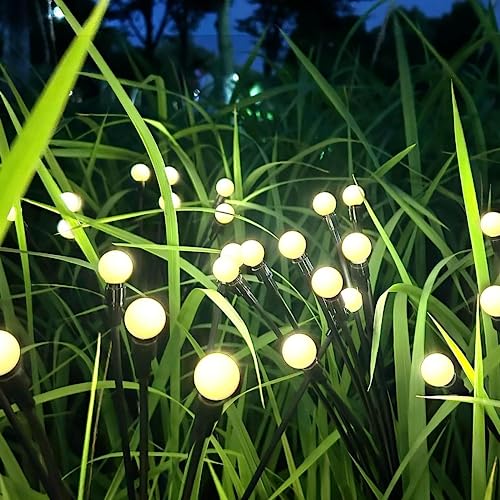 Vohuf Outdoor Solar Firefly Garden Lights - 8Pack 64LED Outdoor Solar Decorative Lights Waterproof,Firefly Lights Starburst Swaying in The Wind,Vibrant Garden Firefly Lights Applicable to Decoration Vohuf Outdoor Solar Firefly Garden Lights - 8Pack 64LED Outdoor Solar Decorative Lights Waterproof,Firefly Lights Starburst Swaying in The Wind,Vibrant Garden Firefly Lights Applicable to Decoration