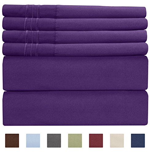 King Size Sheet Set - 6 Piece Set - Hotel Luxury Bed Sheets