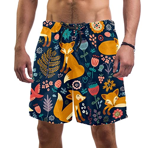 Short de plage JDEZ maillots de bain hommes confortable imprimé oiseau