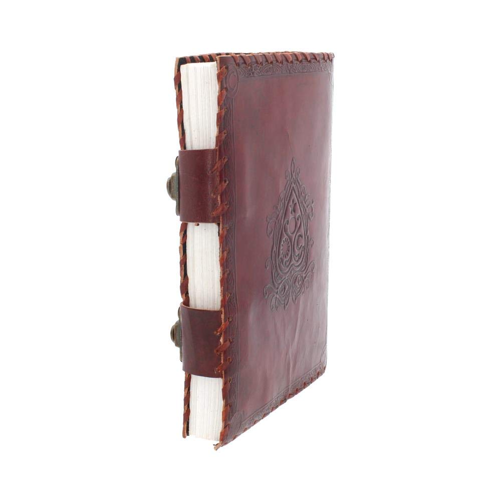 Nemesis Now Spirit Board Journal en cuir avec verrou Marron 28 cm