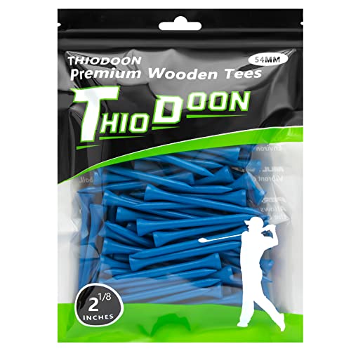 Tees de golf Thiodoon 54mm en bois bleu pour stabiliser vos balles de golf