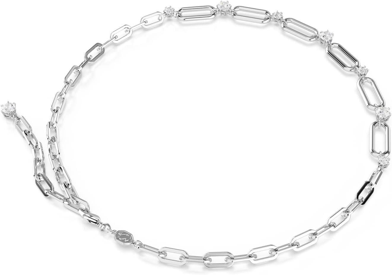 Swarovski Constella Jewelry Collection, Coordinating Necklace and Bracelet, Crystal & Chain Design, Rhodium Finish