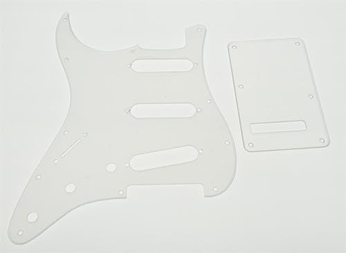 Miniatura 26 de KAISH Golpeador estilo ST/Strat de 11 agujeros SSS Pick Guard con placa trasera ST Trem cubierta para Stratocaster/Strat fabricado en Estados perla
