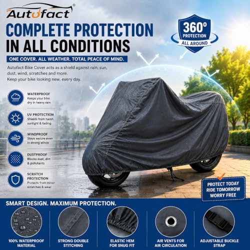 Image of Autofact Joy e-Bike Wolf+ Scooty Cover | 100% Waterproof Cover
