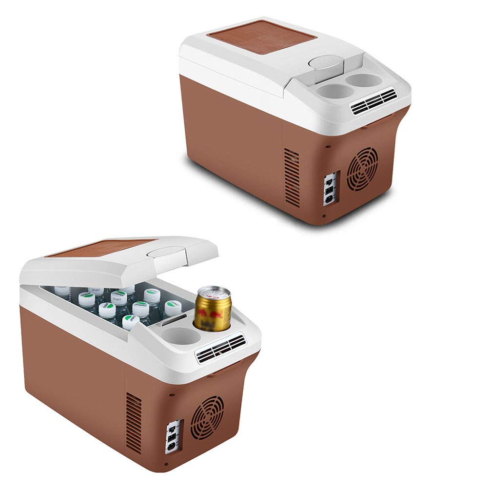 fridge Réfrigérateur De Camping en Plein Air, Mini Frigo électrique Portable 12v / 24v, avec Bandoulière et Cordon d'alimentation, Capacité de 15 litres