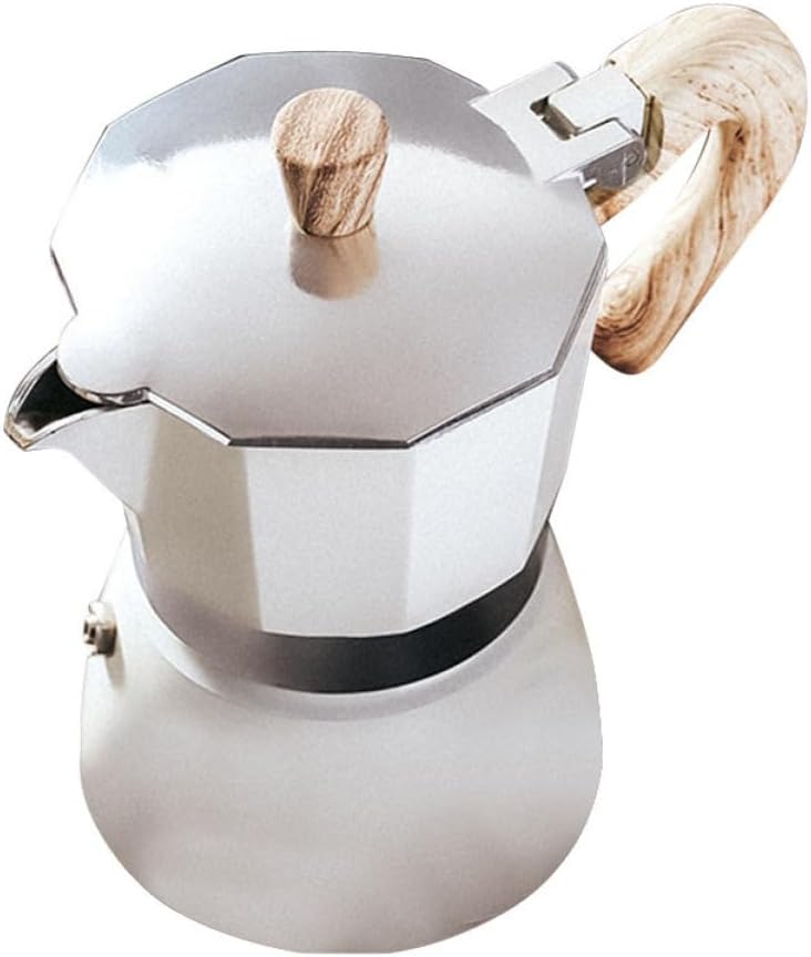 Pot Espresso Maker Coffee Brewer with Ergonomic Handle Nonslip Design for Safe Pouring for Home Brewing and Housewarming