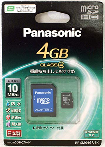 Panasonic microSDHC�J�[�h 4GB RP-SM04GFJ1K