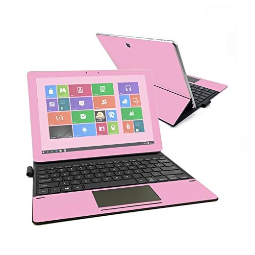 MightySkins Skin Compatible with Samsung Galaxy Book 12" - Solid Pink | Protective, Durable, and Unique Vinyl Decal wrap Cover | Easy to Apply, Remove, and Change Styles | Made in The USA