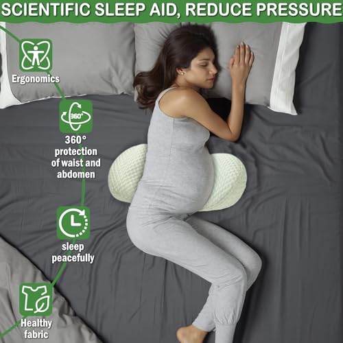 Travesseiro de gravidez para mulheres grávidas dormindo, travesseiro de maternidade para as costas,