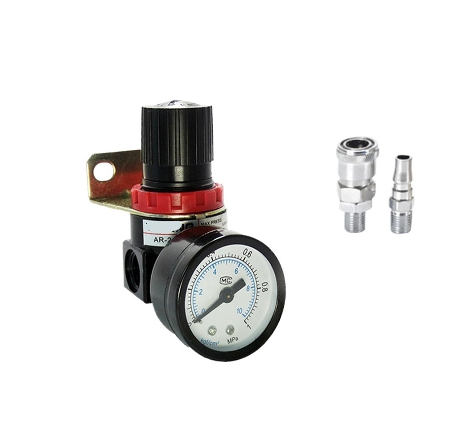 VSPPJYFG AR2000 G1/4'' Control compressor pressure relief regulating valve with connector gauge and bracket(AR2000 and SMPM20)