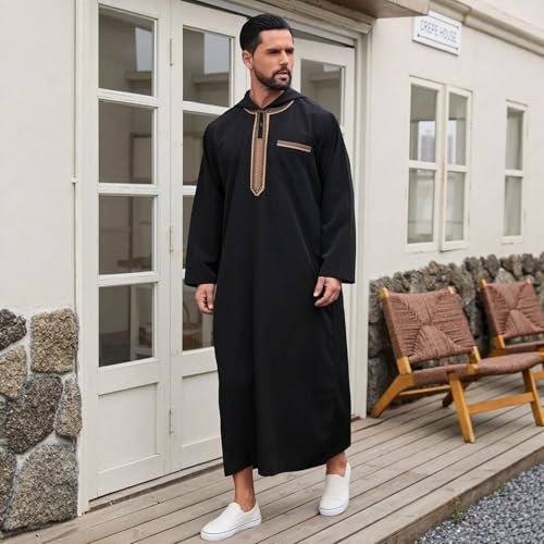 Thobe homme de qualité supérieure : jubba dishdasha et qamis brodé - 5