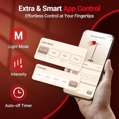 Image of Comfytemp 55W High-Output (3X Intensity) Red Light Therapy Lamp for Body