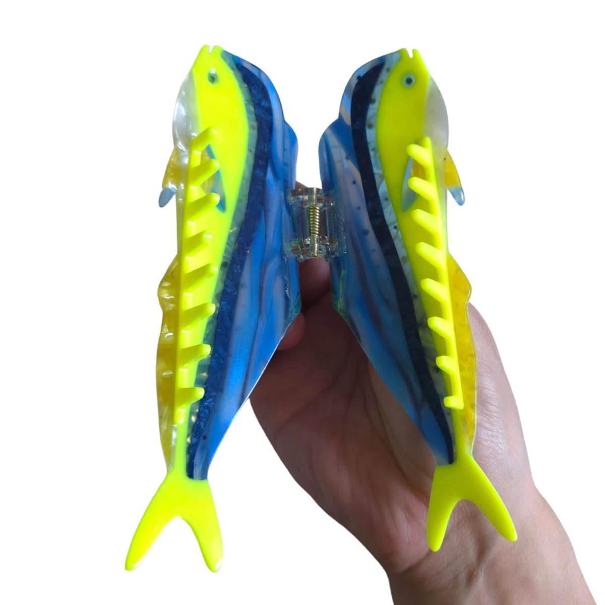 Novelty Aquatic Animals Hair Clips,Mahi-Mahi Fish Hair Clip,Cellulose Acetate Hair Clips,Big Claw Clips for Women - Image 4
