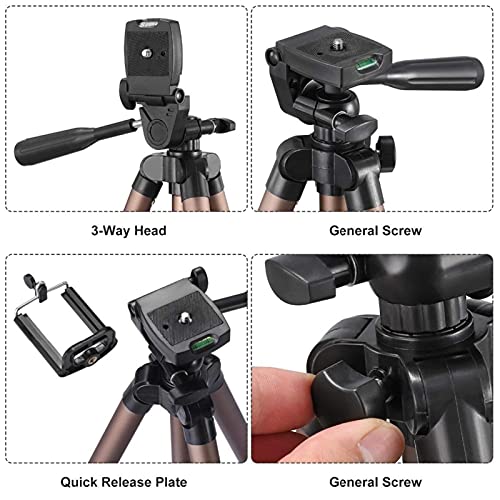 Trípode para teléfono con control remoto obturador Bluetooth y clip ajustable SCRUBY 3130T 6