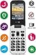 DORO 6060 Handy, Blisterverpackung, Schwarz