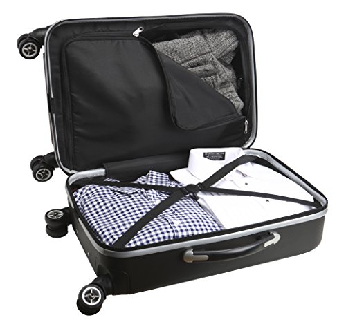 Nfl Seattle Seahawks Carry-On Hardcase Luggage Spinner, Black #TOP2