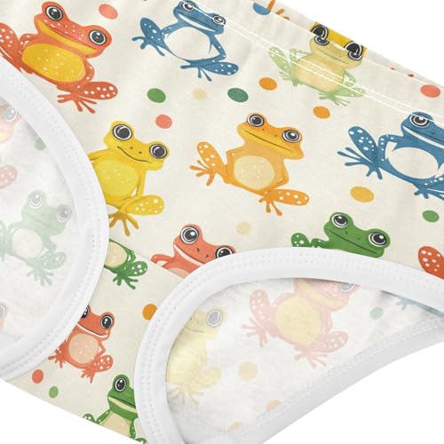 Girls Underwear Soft Cotton Cute Frogs Kids Panties in Sizes 2/3t, 4t, 5t, 6 and 84